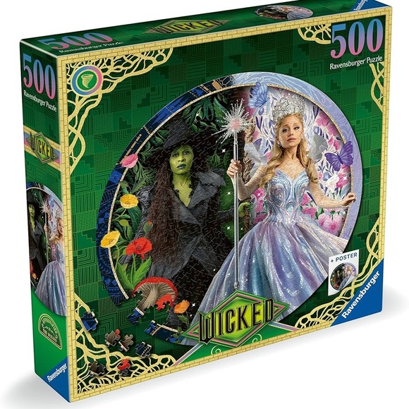 Wicked 500 Piece Puzzle Ravensburger Puzzle Wicked Poster Wicked for Good - Picture 1 of 8